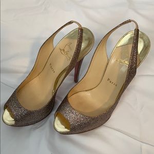 Louboutin Slingback - RUNS SMALL - Fits US size 8